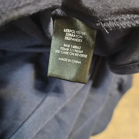 Torrid Trapeze Dress Women’s Size 4X Jersey Stretch V-Neck Artsy Boho Navy Blue - Picture 10 of 11